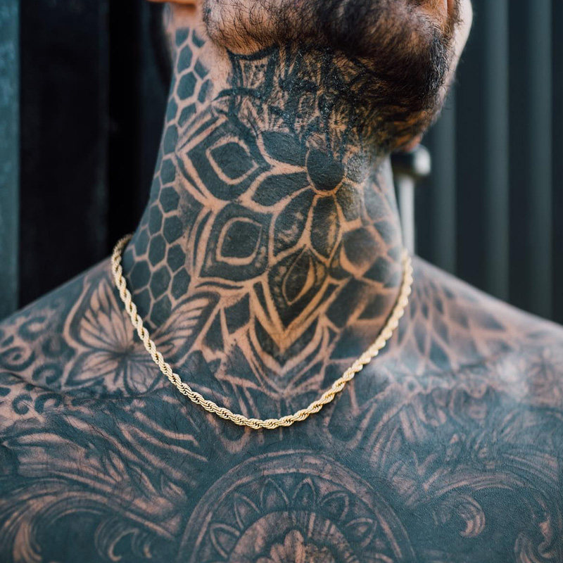 极速Rope Chain Necklace Men 2023 Classic NMew Handmade Stain