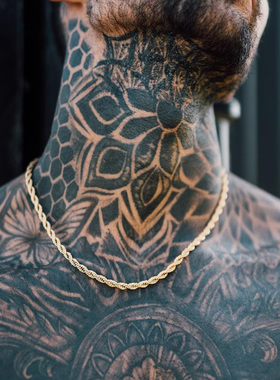 极速Rope Chain Necklace Men 2023 Classic NMew Handmade Stain