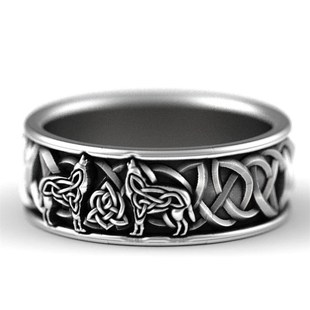 MytholBogy Giant Wolf 极速Huitan Ring Nordic Men Defe Viking