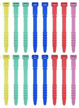 极速20x Cable Ties Silicone CableD Management Ties for Home,