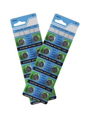 极速10aPCS 1.55V AG13 LR44 Alkaline Cell Coin Battery AG 13