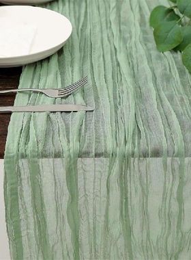 极速Sage Table Runner Long Sage Green Table Runner CXheesecl