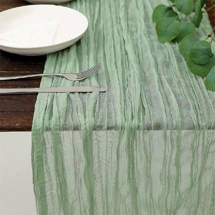 极速Sage Table Runner Long Sage Green Table Runner CXheesecl