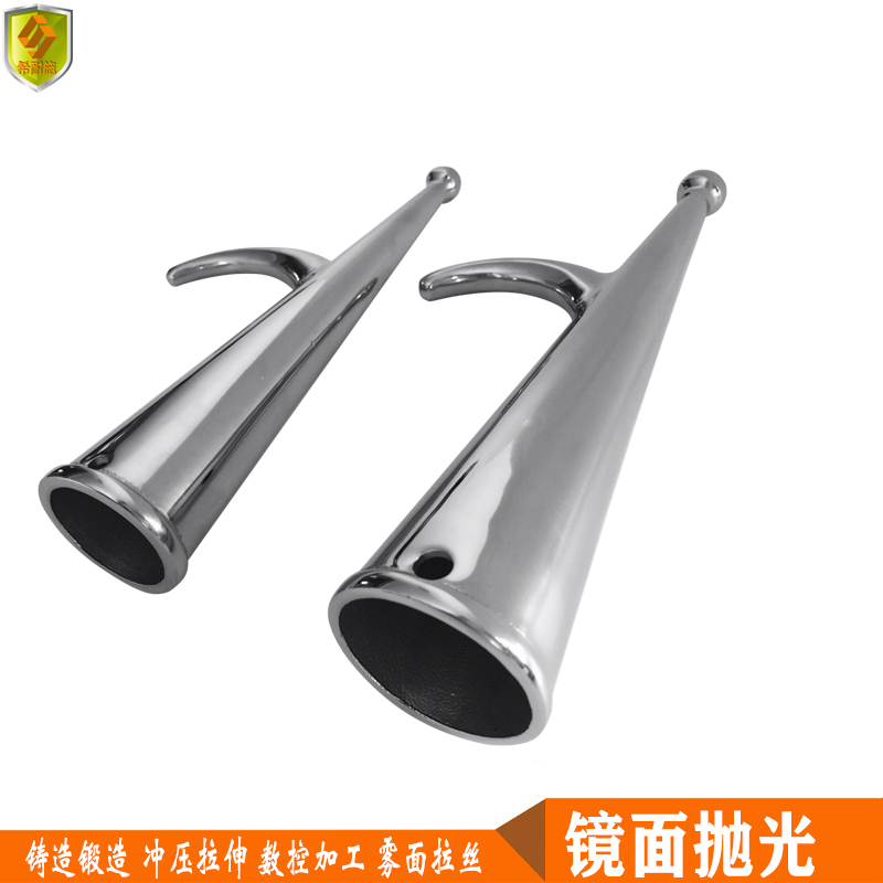 极速船用316不锈钢  停镐 188X3C4mm 撑船钩 船镐头 船舶游艇配件