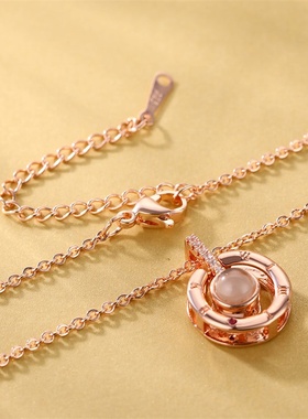 极速Letter Necklace 100 Languages I Love LYou Projection Pen