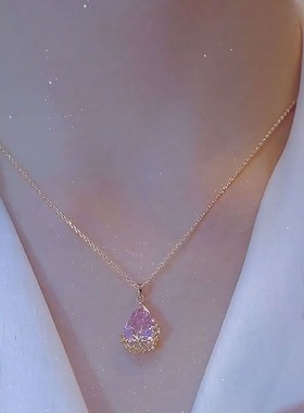 极速2022年新款潮爆款小水滴y项链设计感小众气质锁骨链不掉色吊