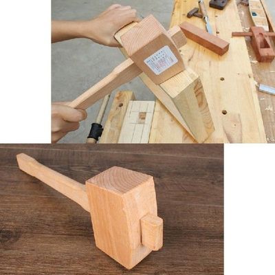 极速Quality Bejech Solid Carpenter Wood Wooden Mallet Hammer