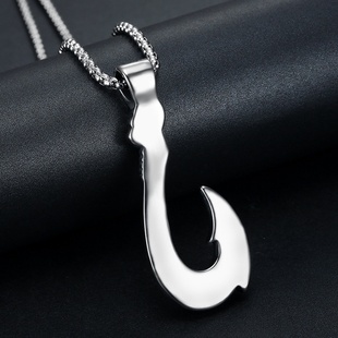Shape Fishhoouk Pendant Necklace Nec 极速2023New Mens Retro