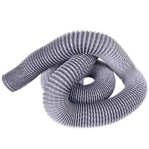 极速耐高温灰色尼龙布通风排风软管大口径伸缩阻燃U风管排气管排