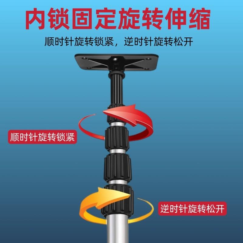 极速水平仪升降支伸缩杆红外线悬吊式天花板伸缩支W架加厚不锈钢