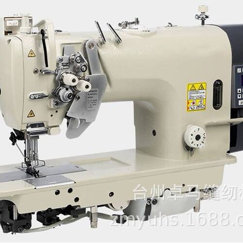 新品845e0双针机电脑高速缝纫机针杆分离送料平双针家用工业缝纫