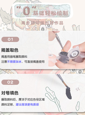 新品数字油画diy龙年202v4新款无聊手作解闷手工填充丙烯油彩画中