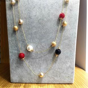 Beads Chain Long 极速Multi Colorful NePcklaces Pend Layers