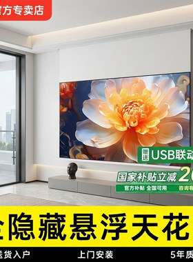 适用坚果投影仪隐藏嵌入式天花幕
