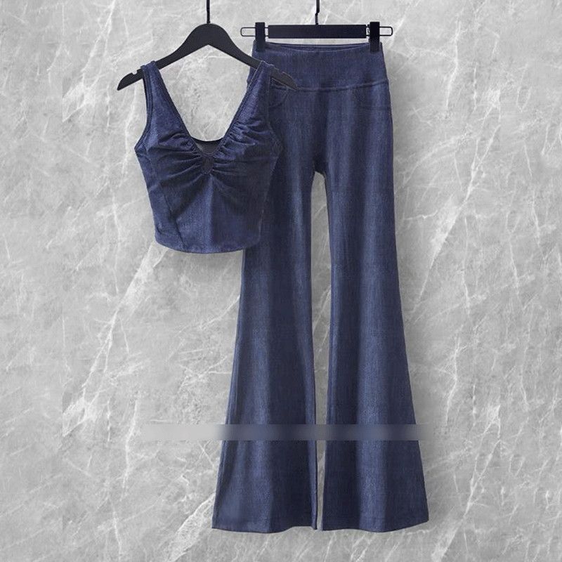 2025新款仿牛仔瑜伽服套