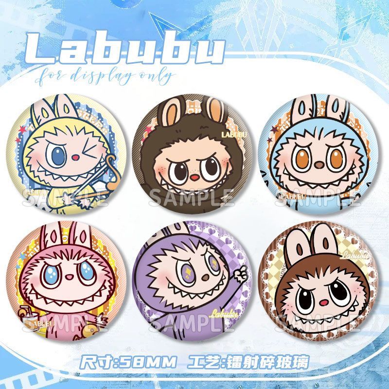 labubu拉布周边自制同人徽章