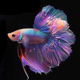 泰国斗鱼观赏鱼苗金鱼热带好养耐活体小型鱼缸淡水半月宠物婚纱鱼