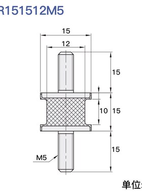 NHF01橡胶减震器两头螺杆电机发电机NHF05可替代怡合达减震垫