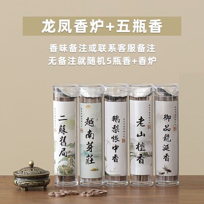 龙飞凤舞香炉家用室内檀香沉香茶室专用鹅梨帐中香香插香座香薰炉
