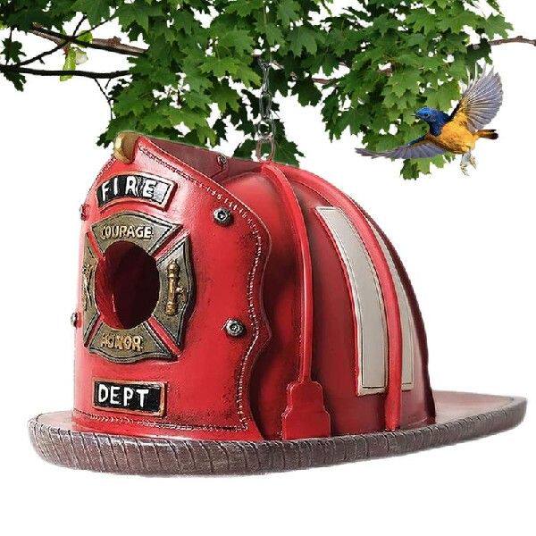 新品Bird House Remsin Firefighter Hat ape Hanging Birds Nest
