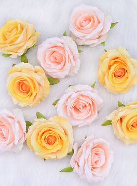 极速NEW 510pcs 10cm Artificial Flowers Head SilSk Rose Flowe