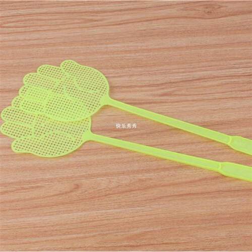 新品10Pcs/set Palm Pasttern Plastic Fly Swatter Household