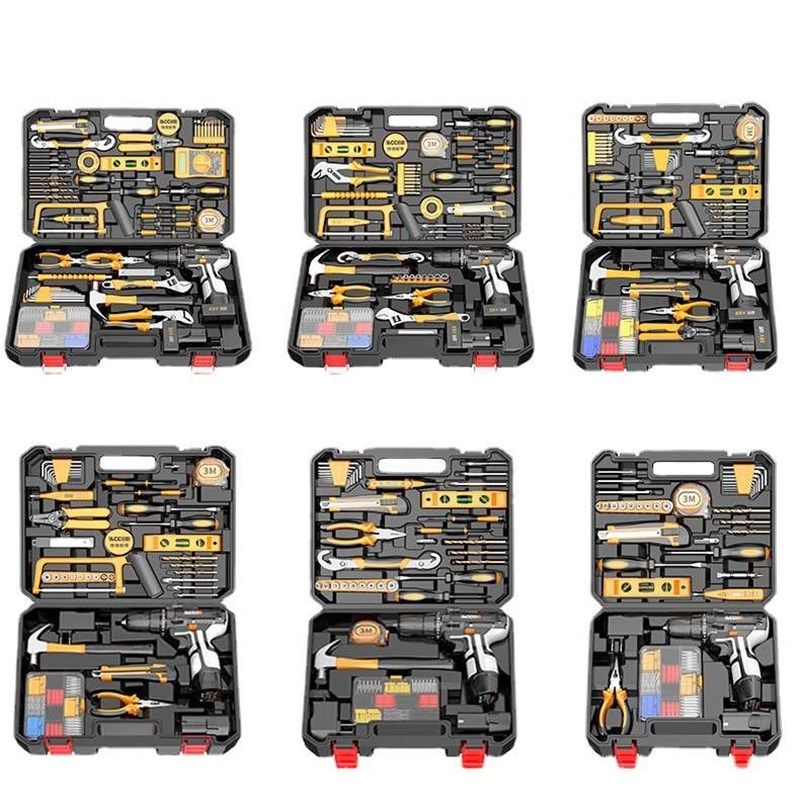 极速锂电钻电动螺丝套装充电钻电C钻工具箱多功能大功率冲电钻组