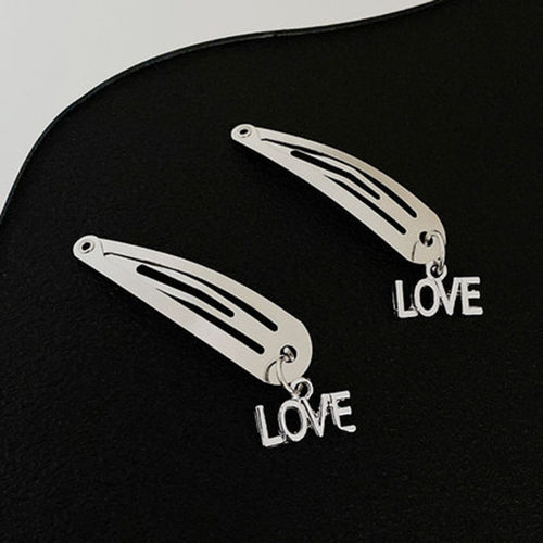 新品2/1pcs Fashion oMetal Geometric Hair Clip Women Bow Pend