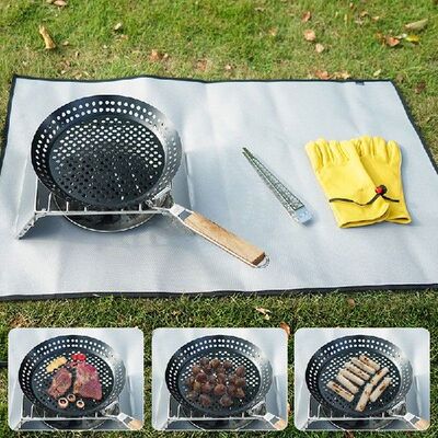 极速Barbecue Dish Pan Folding HBandle Cooking Pans Multi-fun