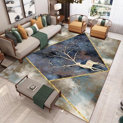 极速Geometric printing carpet liviFng room floor mat blanket
