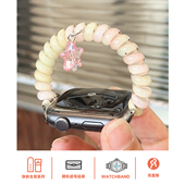 壳里斯iwatch表带电话线夏天新款 弹力一体挂件GT5适用s10苹果applewatch华为GT4手表FIT4红米5小米9pro小众S9