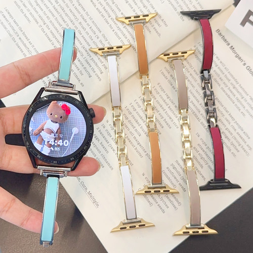适用iwatch表带高级感硅胶手镯