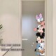 米奇米妮玻璃门卫生间贴纸可爱卡通冰箱浴室衣柜装 饰遮丑防水贴画