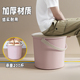 带盖子水桶学生宿舍大号洗衣桶盆可坐洗澡桶洗漱用品耐摔桶盆套装