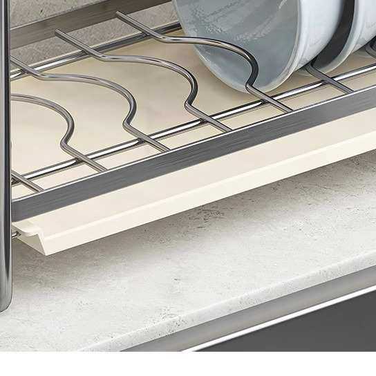 碗架沥水架304不锈钢窄款碗碟厨房置物架双层橱柜碗盘收纳免安装,厨房/烹饪用具,碗架,淘宝优惠券,粉丝福利购,淘宝优惠卷