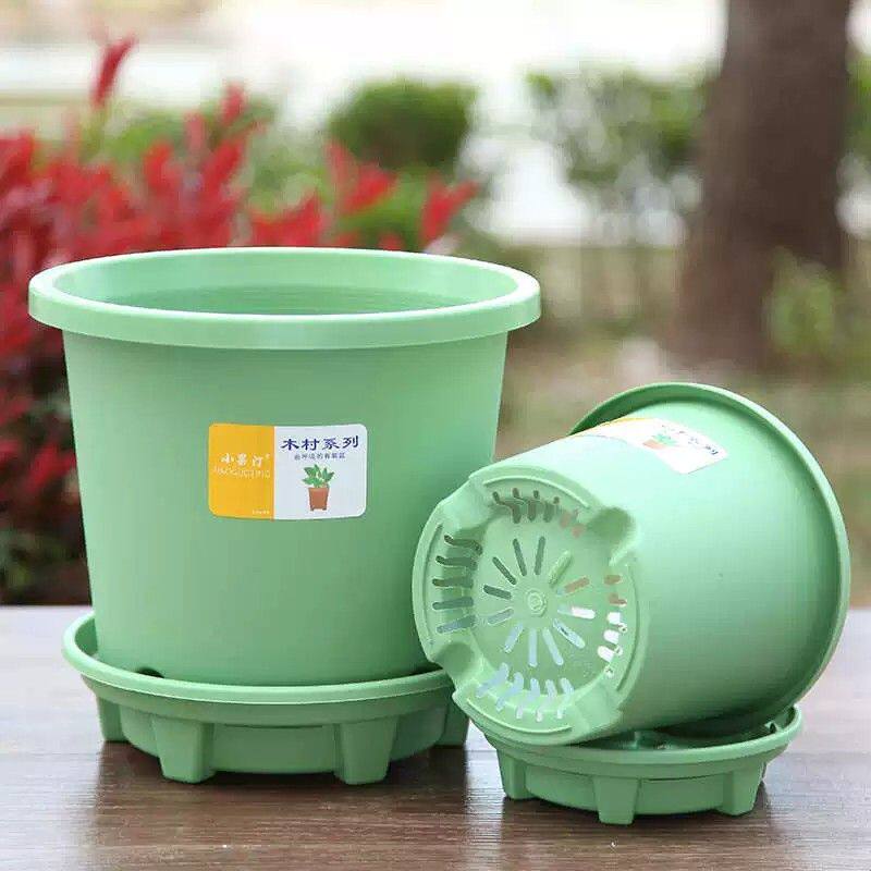 花盆塑料树脂大小盆栽托盘大口径加厚加仑盆透气绿植多肉套盆矮胖
