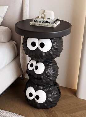 MSKA创意煤球客厅电视柜沙发边茶几落地大型家居装饰品乔迁摆件