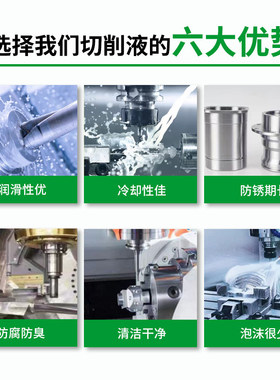 切削液乳化油全合成绿色防锈水溶性加工中心镁铝合金磨削冷却半微
