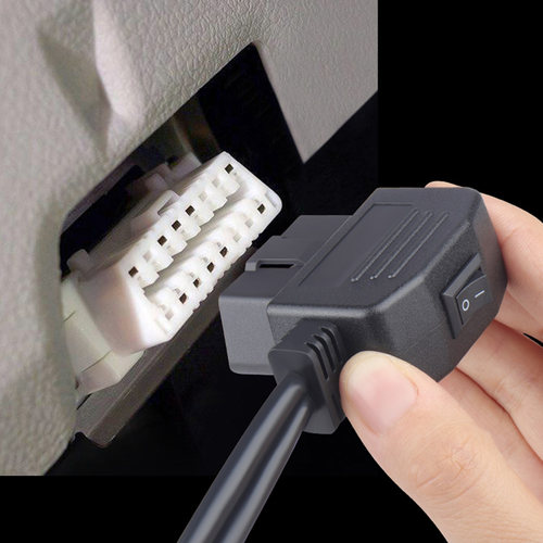 鹿途汽车OBD转公母头点烟器/USB电源连接线 充电延长线