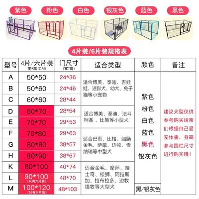 大型狗围栏栅栏金毛兔子泰迪小型犬加高室内阳台户外宠物店狗笼子