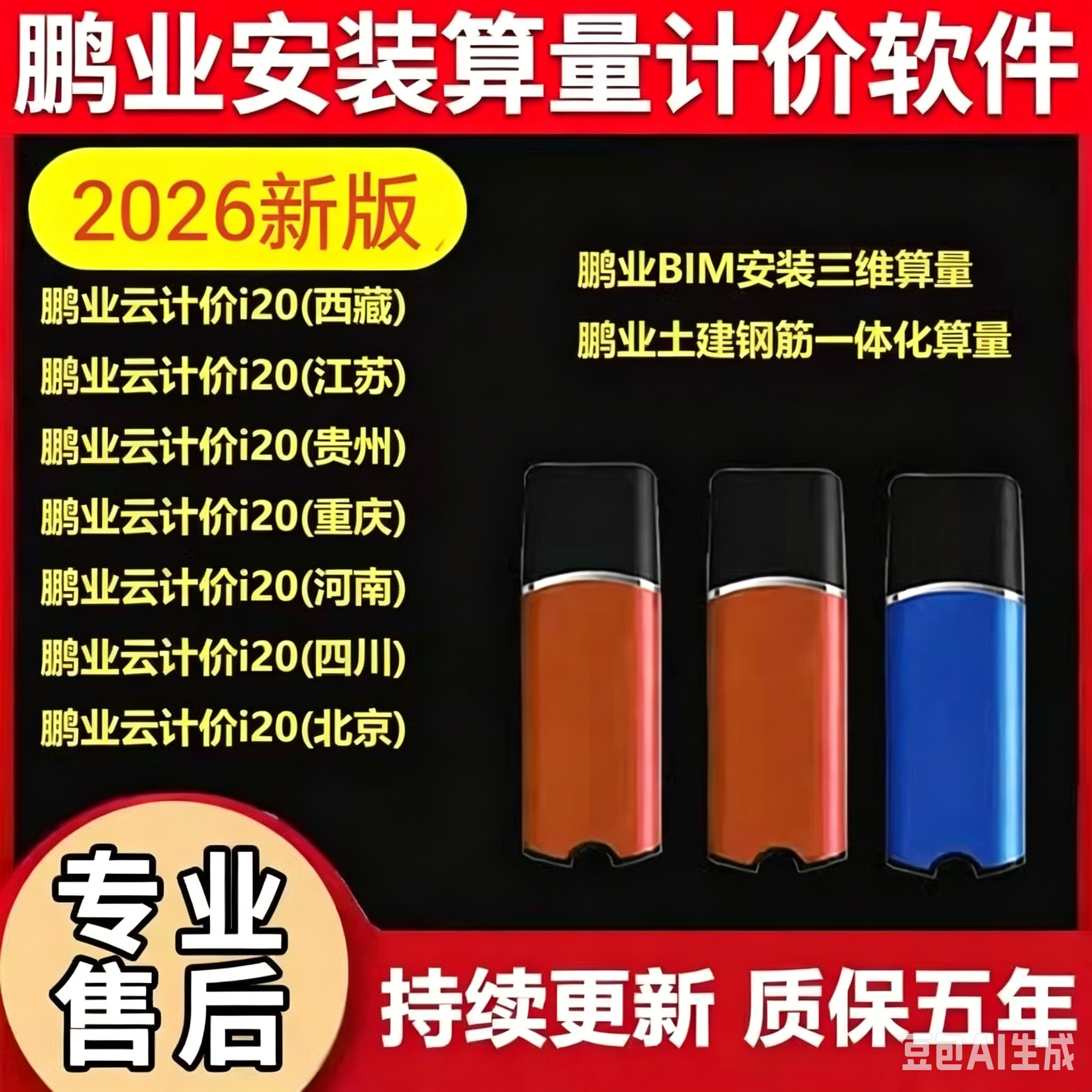 2026鹏业预算通加密狗i20加密狗清单计价加密狗bim三维安装