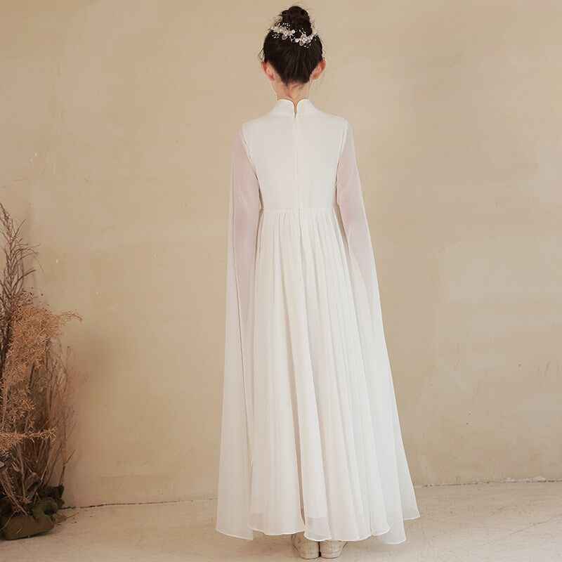 儿童古筝演出服2023秋季新款女大童中国风古典舞合唱团民乐表演服