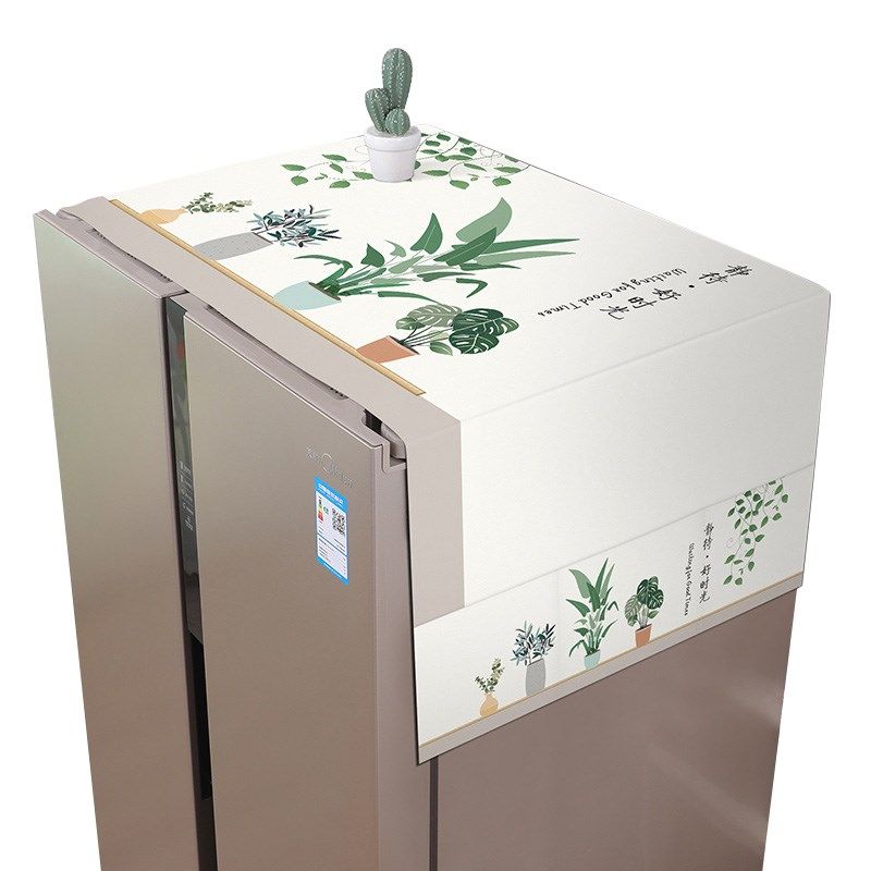 冰箱防尘罩盖布单双开门顶可收纳防灰尘盖巾家用新款洗衣机保护罩,居家布艺,万能盖巾,淘宝优惠券,粉丝福利购,淘宝优惠卷