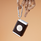 汐仕索烟灰缸便携户外烟灰缸复古随身防飞灰皮创意个性 带盖定制