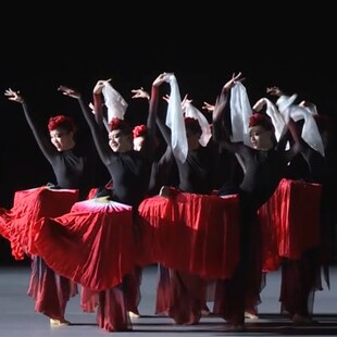 儿童海阳秧歌抬龙王扇舞溯跃舞蹈服胶州秧歌演出服艺考服群中国舞