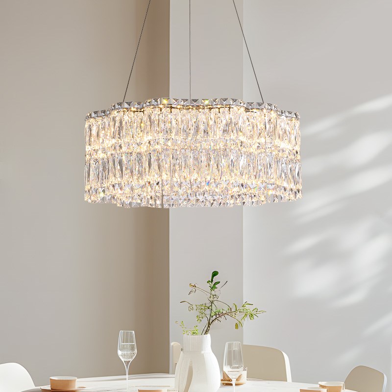 法式轻奢吊灯客厅2024新款奶油风大厅主灯具高端大气餐厅灯水晶灯