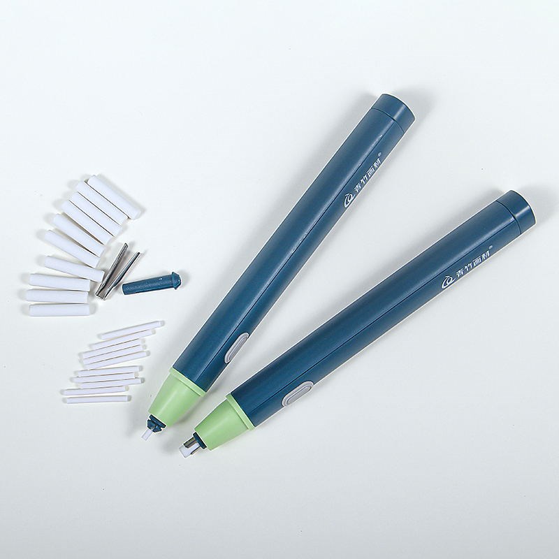 青竹电动橡皮擦 高光素描橡皮笔 美术生专用不留痕擦得干净电池款