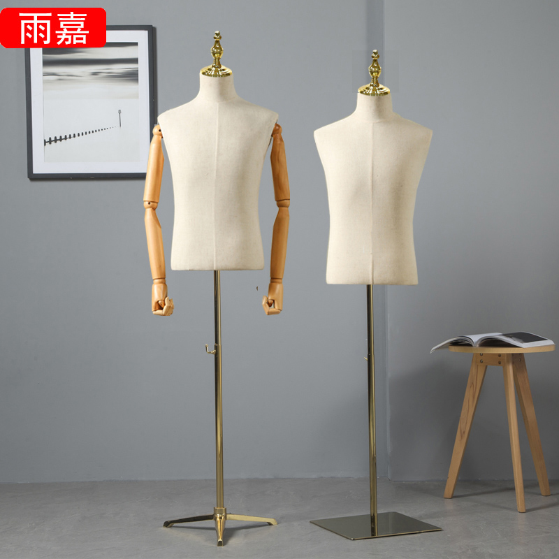 服装店男模特道具半身全身假人人台西装展示架高档橱窗衣架金属架