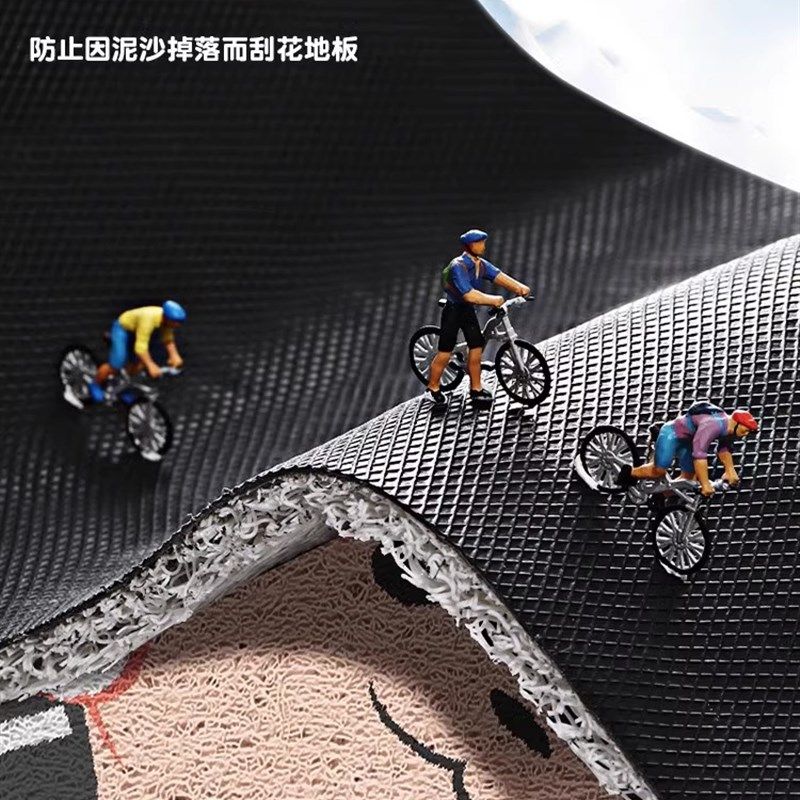 原木风网红入户门玄关地垫可裁剪可擦洗高级感入门户入室蹭土门垫