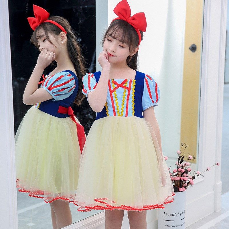 万圣节cos白雪公主裙儿童节舞台表演女童连衣裙夏季短袖六一演出,童装/婴儿装/亲子装,连衣裙,淘宝优惠券,粉丝福利购,淘宝优惠卷